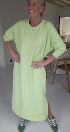 CELIA maxi sweatshirt dress lime