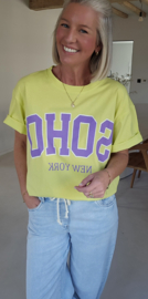 SOHO cotton T-shirt soft yellow