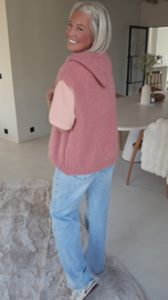 PALM BREEZE zip gilet salmon