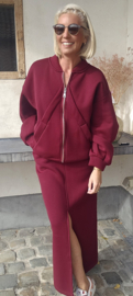 LIZ sweatshirt skirt burgundy