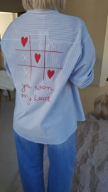 LOVE LETTER striped shirt