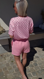 BREEZY DOTS top pink