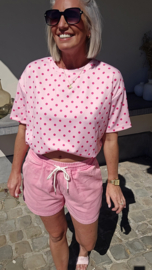 BREEZY DOTS top pink
