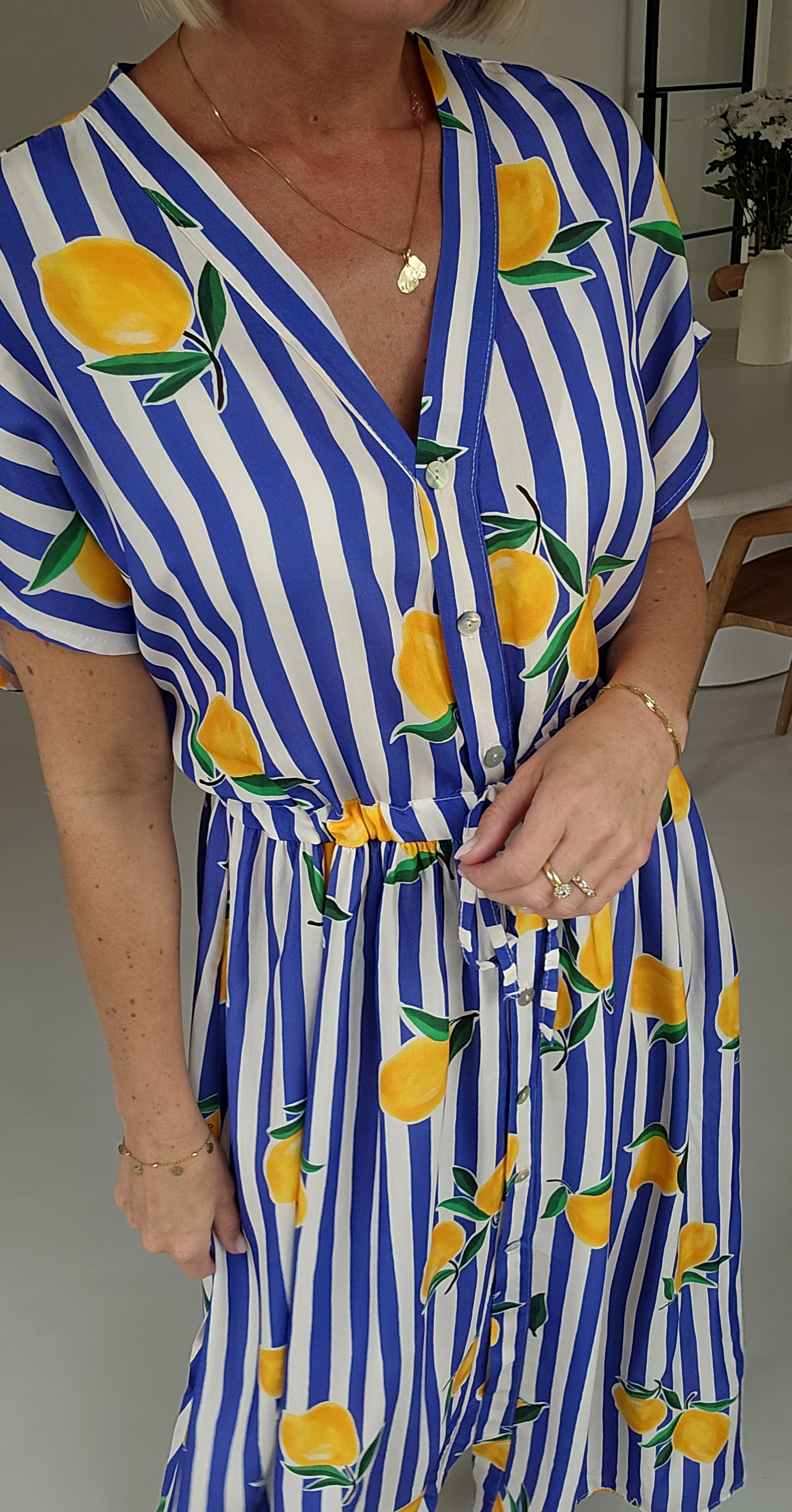 SUMMINE maxi viscose dress kobalt blue