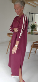 TILLY maxi sweatshirt dress burgundy