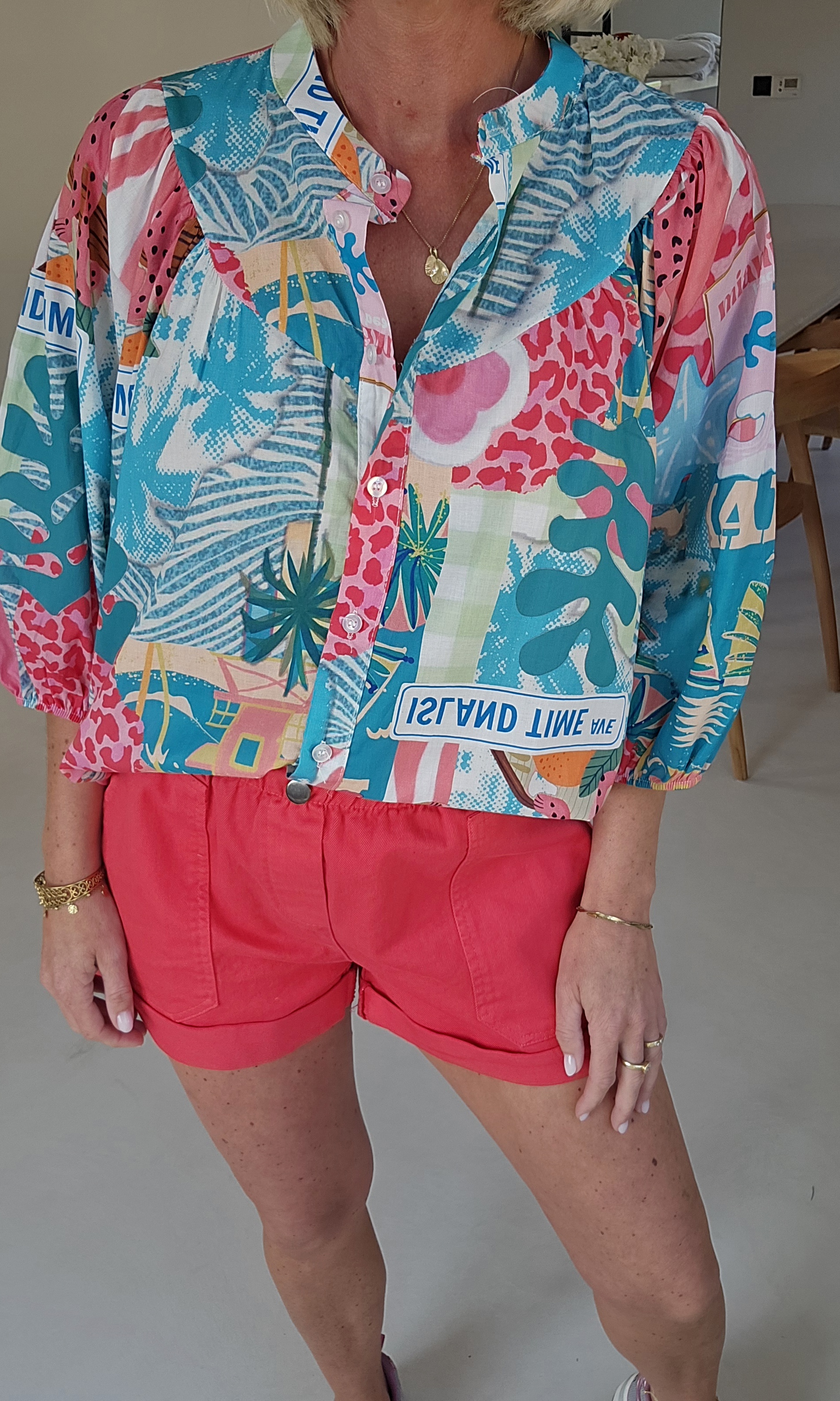 BEA cotton blouse multi 1