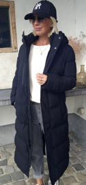 TROY maxi winter puffer coat black