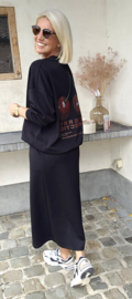 LOVELY sweatshirt skirt black