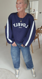 LOVELY GIRL sweatshirt navy