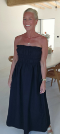 BENTHE bustier dress black