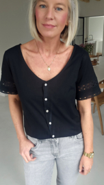 SESAN cotton blouse black