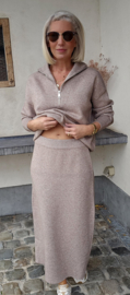 JESS knit set taupe