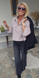 MALOU cropped shirt taupe