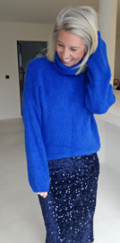 CHARLINE turleneck knit kobalt blue