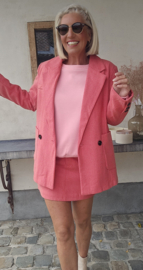 ALBA pied de poule blazer pink