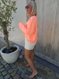 ICONIC sweatshirt neon peach