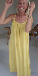 DODI maxi terry dress banana yellow