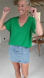 INA viscose tee green