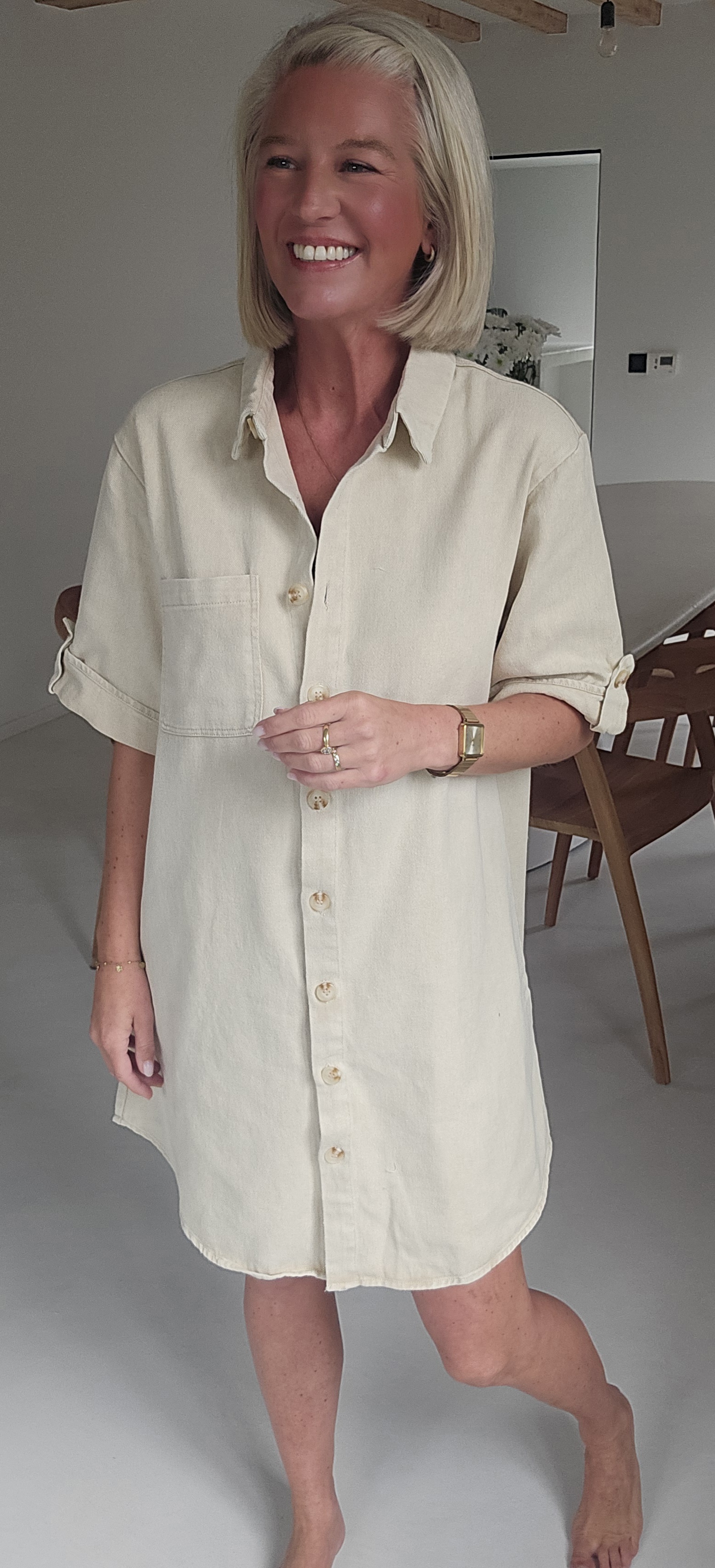 THE PERFECT JEANS 3 dress beige