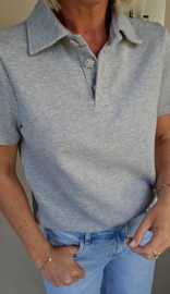 SYLLA polo T-shirt grey