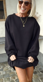 DJOELI sweatshirt fleece dress black