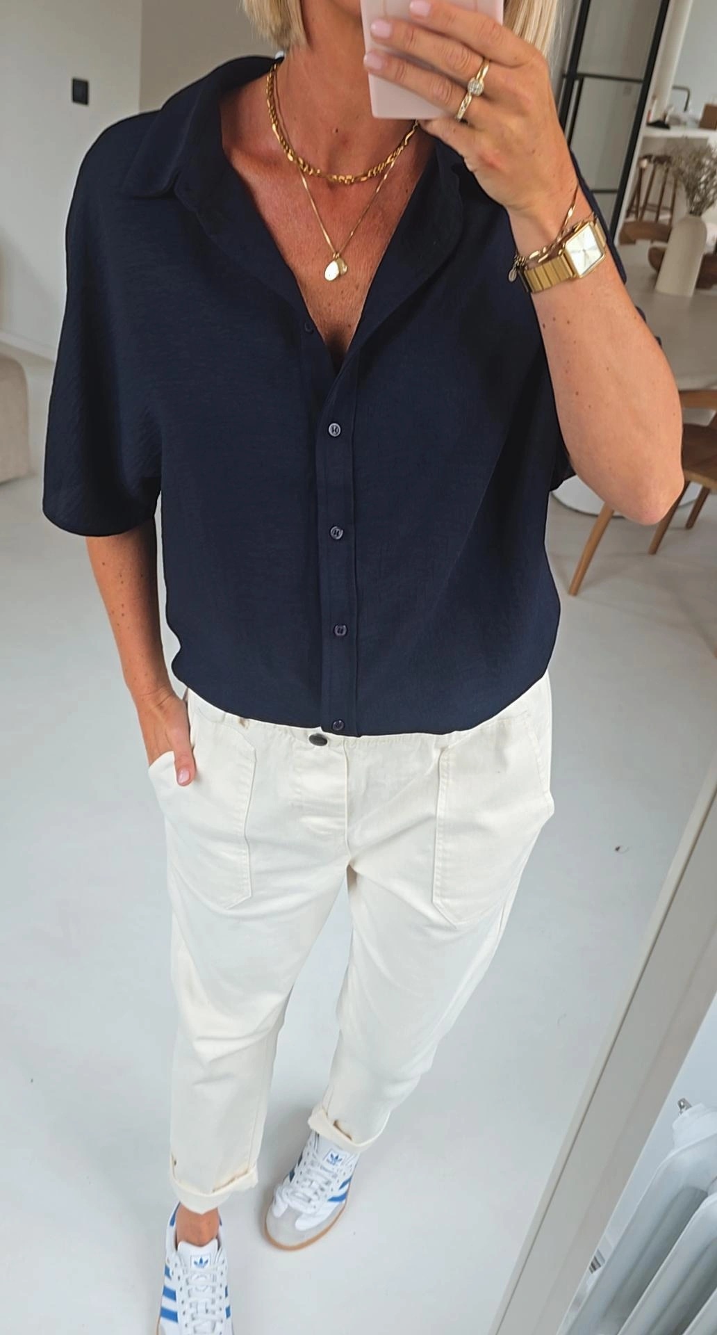 MIA short-sleeved shirt navy