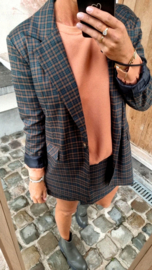 SHARLIN checkered short-skirt