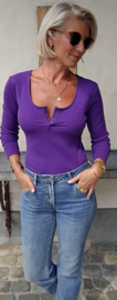 LOLO button longsleeve violet