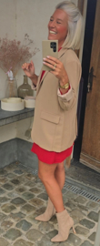 BABSIE wrap dress red