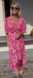 LILIA maxi dress fuschia