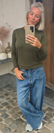 BASIC knit khaki
