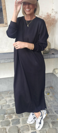 CELIA maxi sweatshirt dress black