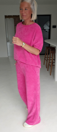 MANDI velvet set fuschia