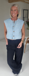 TIA jeans gilet soft blue