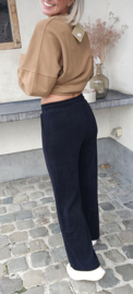 ZITA soft corduroy pants black