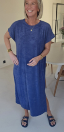 DIDI maxi terry T-shirt dress navy