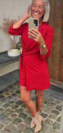 BABSIE wrap dress red
