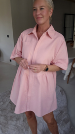 JULIA shirt dress pink