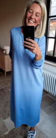 CELIA maxi sweatshirt dress blue