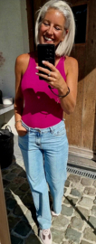 BASIC cotton top aubergine