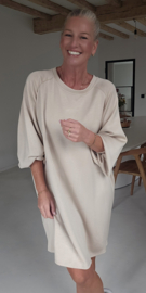ARIEL sweatshirt dress beige