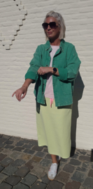 ELIE midi skirt neon green