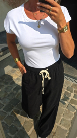 SANNA short-sleeved cotton body off-white