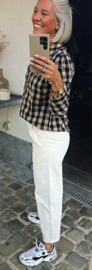 MELODI loose corduroy pants ecru