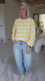 STRIPE AFFAIR longsleeve yellow