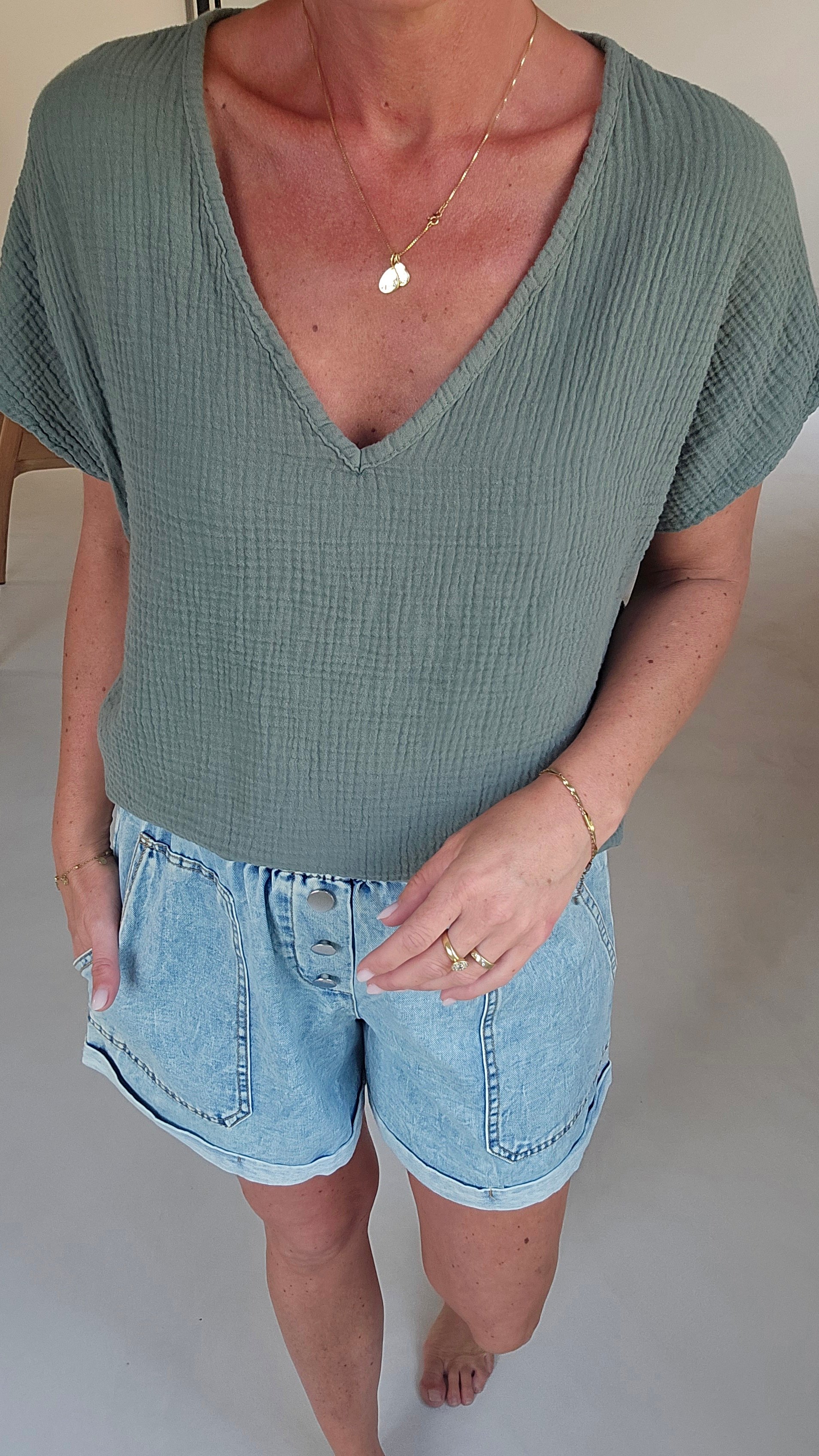 AMALFI tetra tee khaki