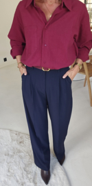 AMY cotton shirt burgundy