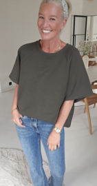 JITSE short-sleeved sweatshirt khaki
