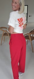 CECILIA suit pants red
