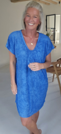 DIDI short terry dress kobalt blue